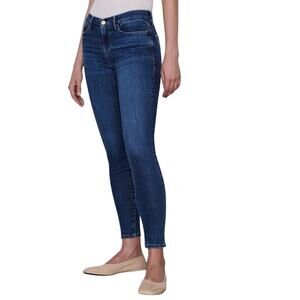 FRAME Denim Le Skinny de Jeanne Mid Rise Dark Queens Way Wash Jeans Size 30